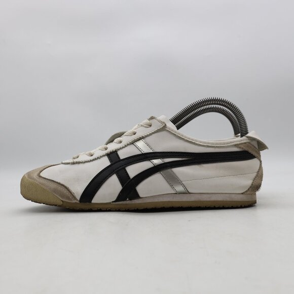 Asics Onitsuka Tiger Mexico 66 Men’s 7 White Leather Athletic Sneakers DL408 - Picture 4 of 11